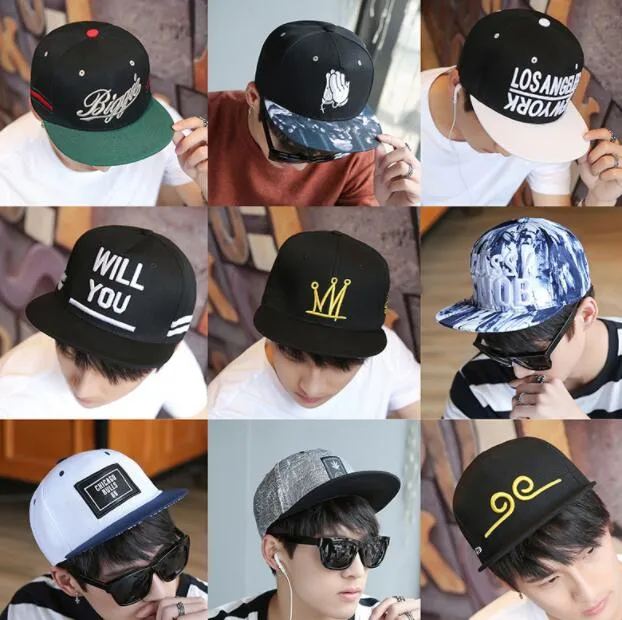 High Quality Wholesale Promotion Custom Cap Hat Embroidery Printing Logo 5/6 Panels Fashion Hip-Hop Fitted Dad Cap Flat Brim Cap/ Baseball Snapback Cap for Men