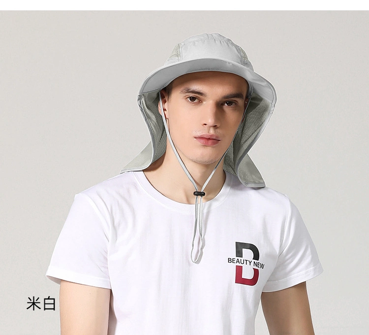 Custom Men&prime;s Sun Visor Breathable Sunblock UV Protection Fishing Cap Quick Drying Mountaineering Fisherman Basin Hat