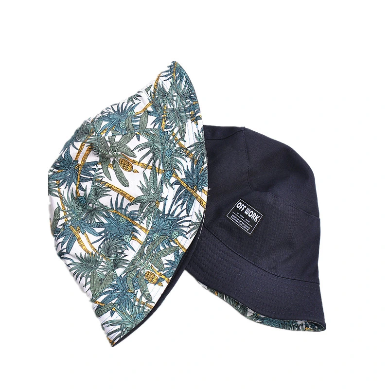 High Quality Custom Cotton Sublimation Printing Reversible Bucket Hat