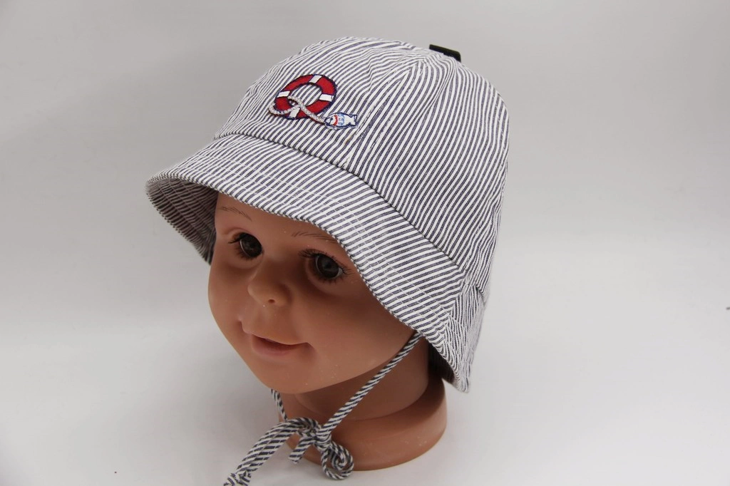 Cute Baby Boy Simple Stripe Bucket Hat