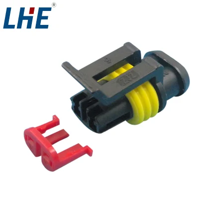 Te 282080-1 Waterproof Automotive Electrical Female AMP 2 Pin Connector