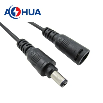  Aohua Manufacturer Solar LED Panel Light 5521 5525 12V 24V Male Female Quick Lock DC Power Cable Connector