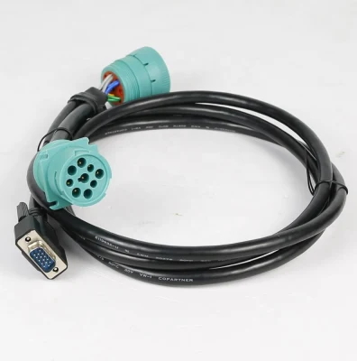 J1939 Type 2 9p Male Plug Male to Female 9pin Deutsch Waterproof for Automotive Wire Harness Cable Wire Harness