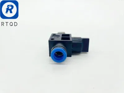 Hvsf Straight B Hand Valves Pneumatic Fitting High Quality and Low Price Plastic & Brass One Touch Fitting Air Flow Control Pipe Fittings Connector