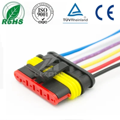 282090-1 6pin AMP Car Waterproof Electrical Connector Plug Wire Electrical Connector Electronic Components 282090-1