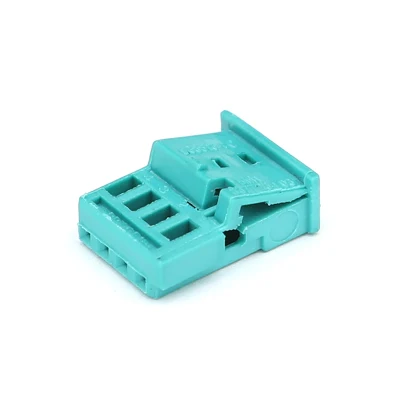 968813-9 4pin Cyan Automotive Wiring Harness Connectors Housing for Female Terminals