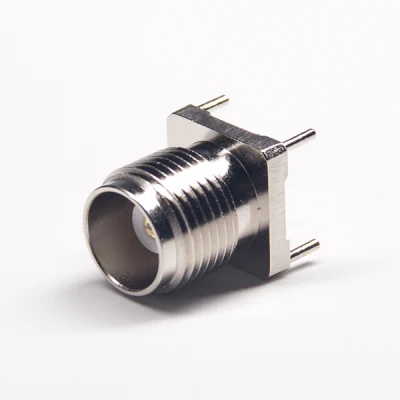 RF Coaxial 50 Ohm TNC Female Socket Connector Straight Type for PCB Through Hole DIP Type