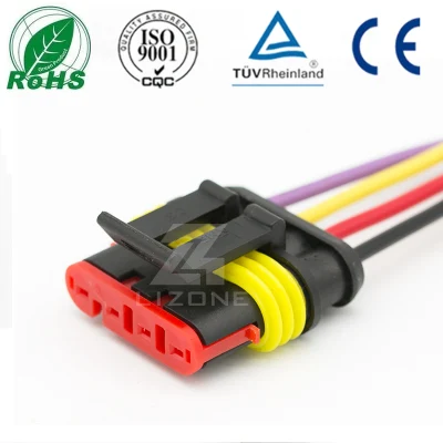 282088-1 4 Pin AMP Best Car Waterproof Electrical Connector Plug Wire Electrical Connector Electronic Components 282088-1 Car Wire Connector