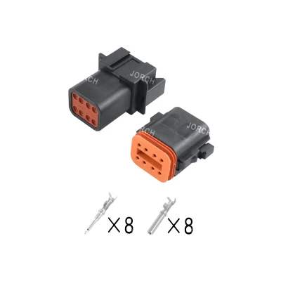 8pin Female and Male Dt Series Electrical Wire Connector Automotive Connector Waterproof Deutsch Auto Connectors Te Connectivity Dt06-8sb Dt04-8pb