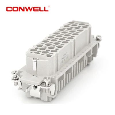 10A HD Series Crimp Terminal Male Inserts 64 Pins Automotive Heavy Duty Rectangular Connectors