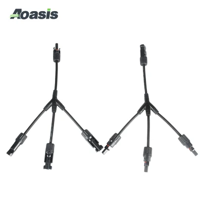 Aoasis PV-Bmy2 PV Connector 2 to 1 Solar Panel Cable for Solar Energy System