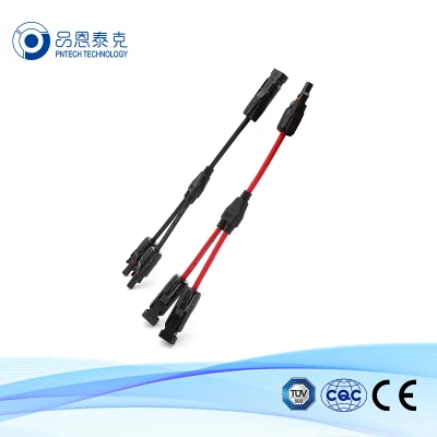 Waterproof Pi67 PV004-2t1 1000V DC PV Branch Solar Connector DC 1000V 30A PV Y Type 1 to 3 Branch Connectors Solar Panel Mc4 Cable Connector From China Factory