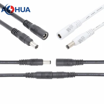 Aohua Customized Quick Connector DC M11 Male and Female 5.5*2.5/2.1mm Type DC Cable Connector for Car Electronic Vehicle