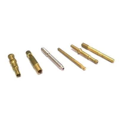 Deutsch 0460-220-1231 Solid Gold Plated Pin Contact Male Terminal for Deutsch Dtp Series Connector AWG 12-14 Fitting Hoses Pipe Pump CNC OEM ODM Customized