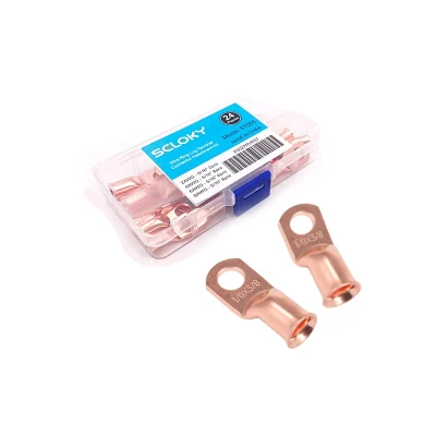 Custom Copper Ring Terminal Wire Crimp Connector Stamping Parts Bare Cable Battery Terminals for Electric Motorcycle Car