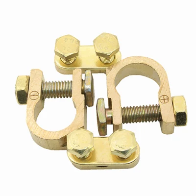 RoHS Universal Brass Copper Heavy Duty Clip Auto/Car Cable Ends Electrical Accessories Quick Post Wire Clamp Battery Terminal Connector with Positive Negative