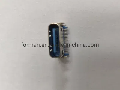 14-Pin Type-C Sinking USB Connector Quick Charger SMT Female USB Port Connector 0.8mm