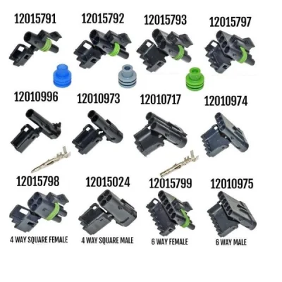 Dt 04 06 2p 3p 4p 6p 8p 12p 1.5 mm Auto Waterproof Automotive Connector Male and Female Plug and Socket for Automobile