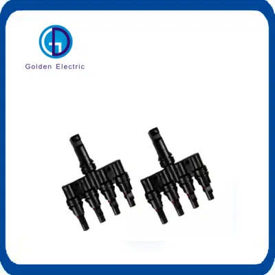IP67 1 to 3 Kit 3in Male 1 Photovoltaic Branch Solar Power T System Branch Connector Solar Cable for Solar Panels