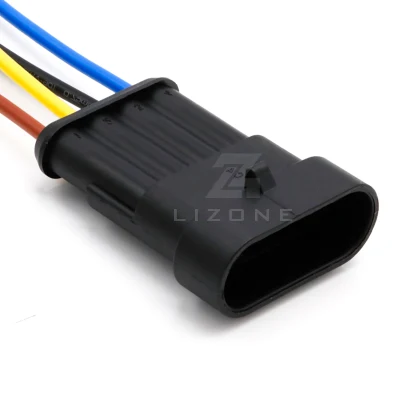 282106-1 4 Pin Super Seal 1.5mm AMP Waterproof Car Waterproof Electrical Connector 282106-1 Wire Harness Connector Car Wire Connector