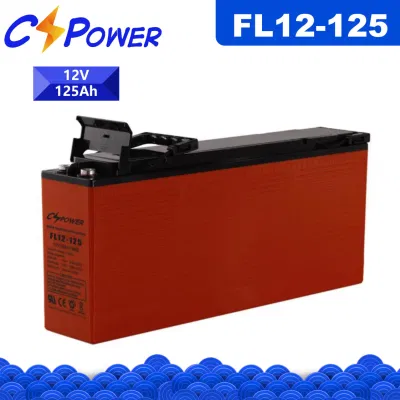 Cspower Battery-FL12-125ah Rechargeable-Battery-Front-Terminal Gel-Battery-for-Telecom/Solar Battery/Truck Battery/Deep Cycle Battery/Graphene Battery