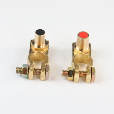 12V Brass Electrical Cable Clamp Battery Terminal Connector for Car (T018-D-X)