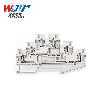 Connector Auto Part Spring Terminal Block Customized 2.5mm Wire Three Layer Terminal