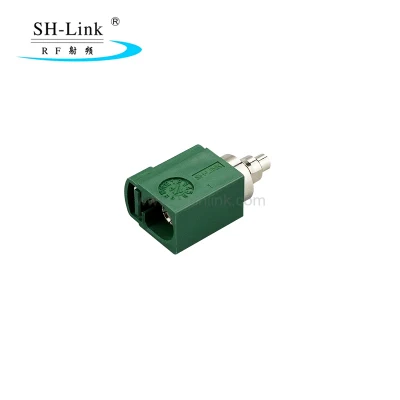 Fakra Automotive Short Connector Type E Green Female Connector for Rg174/316 Cable