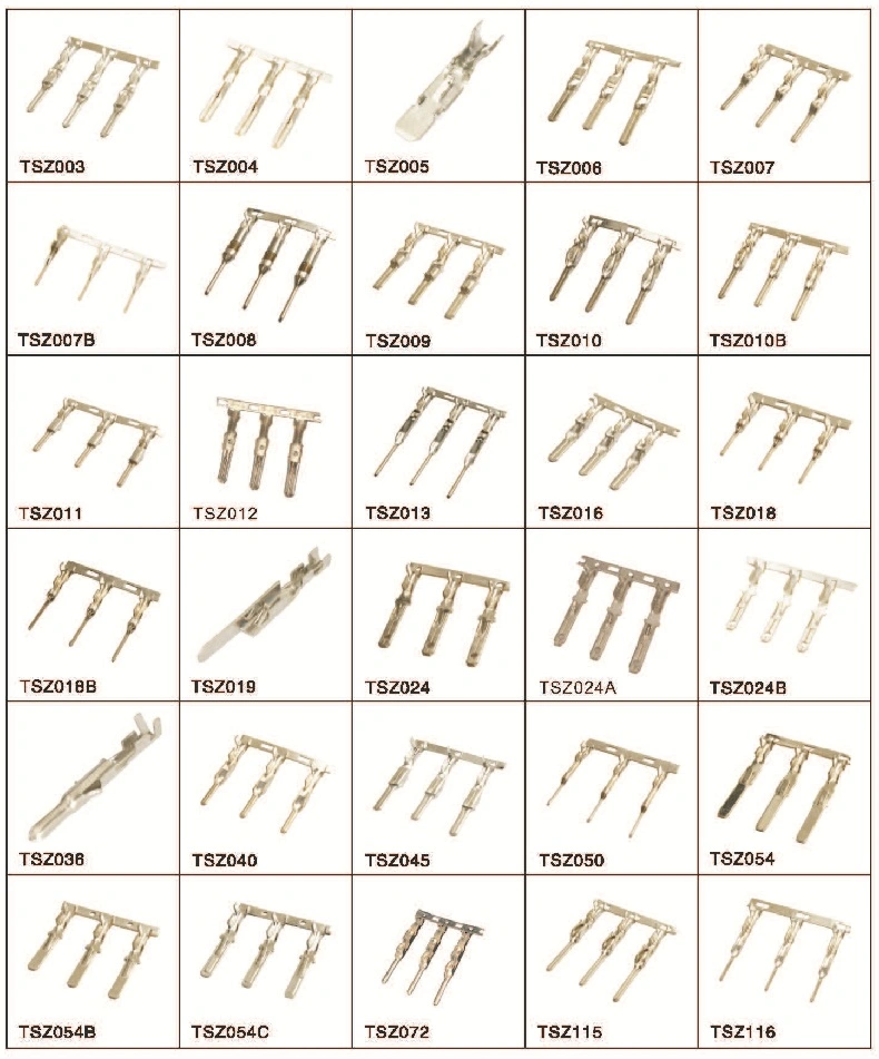 Electrical Wire Harness Brass Auto Connectors and Terminal