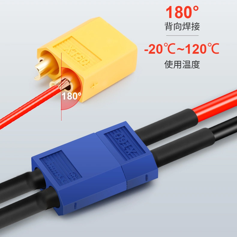 Xt60 Connector with Sheath Housing Male and Female Plug for RC Lipo Battery Drone Car Boat Fpve