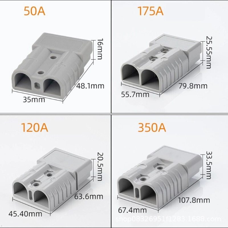 50A 120A 175A 350A 600V Ander-Son Forklift Battery Power Charging Plug Connector