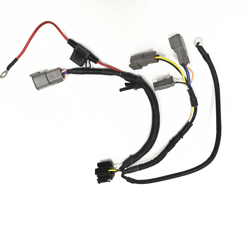 Automotive Dtm06-2s Connector to Te&prime;s Deutsch Dtm04-2p Mini 30A Fuse Over Molding Cable