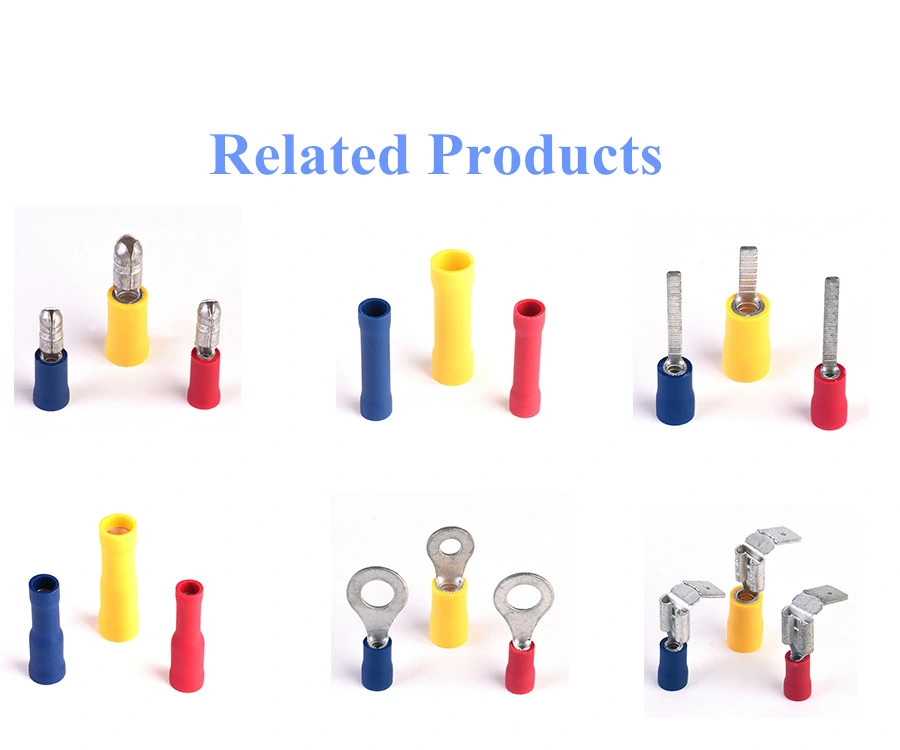 Auto Automotive Electrical Red Blue Yellow Butt Connector Terminal