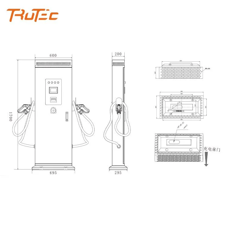 160kw Electric Car Charger CCS Type 2 Single Connector Pistol Gun Charging Station for Car