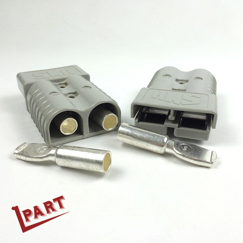 Forklift Spare Parts Battery Connector 350A Grey Color