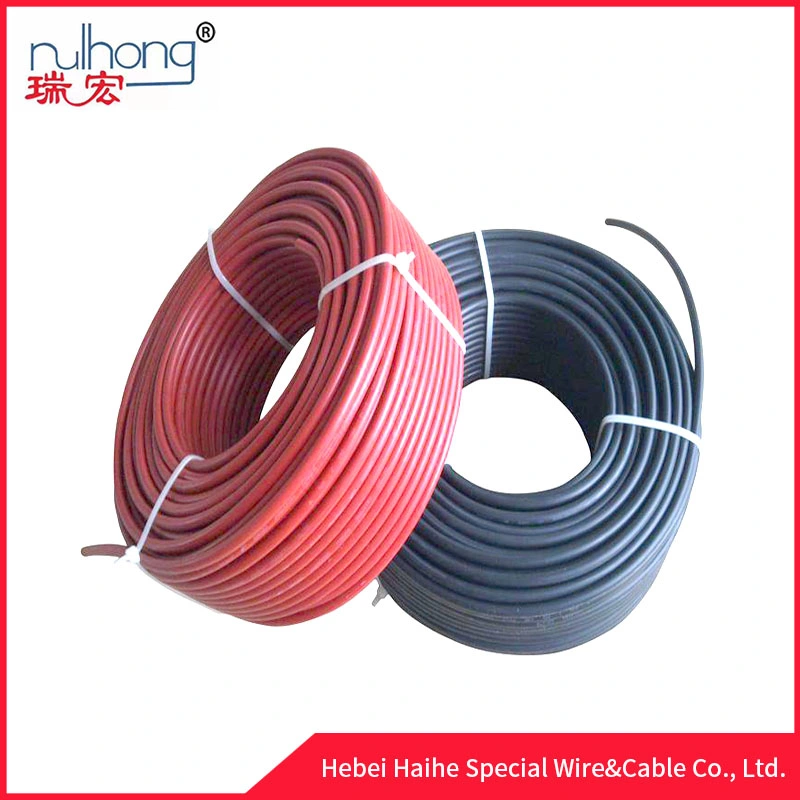 6mm 4mm 10mm 4mm Single Core Tinned Copper Photovoltaic Cable Panel Connector DC Wire Solar Cable