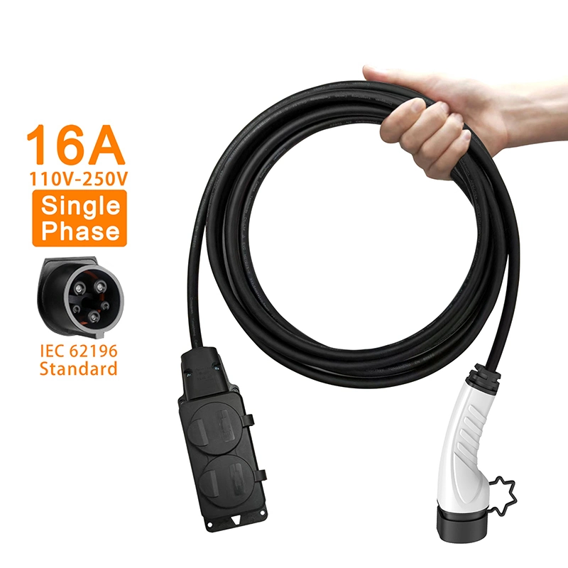 Portable Discharge Gun Electric Car EV Charger Cable Discharge Plug Connector