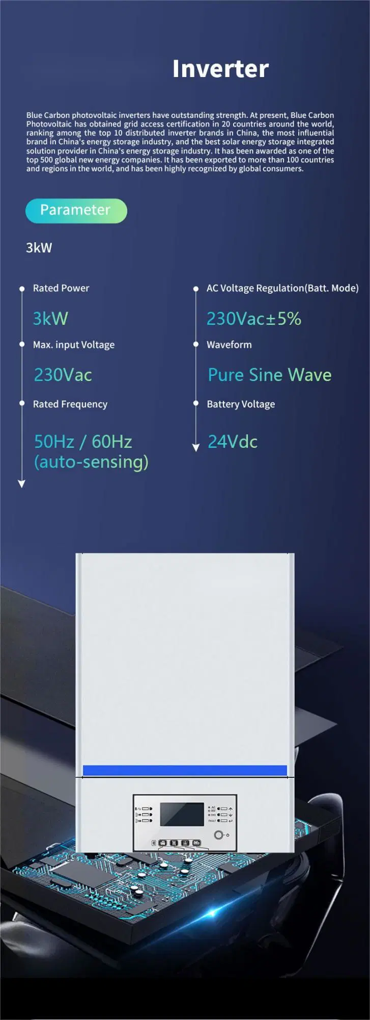 Solar Panel 3kw System Monocrystalline N-Type Frame Connector Power