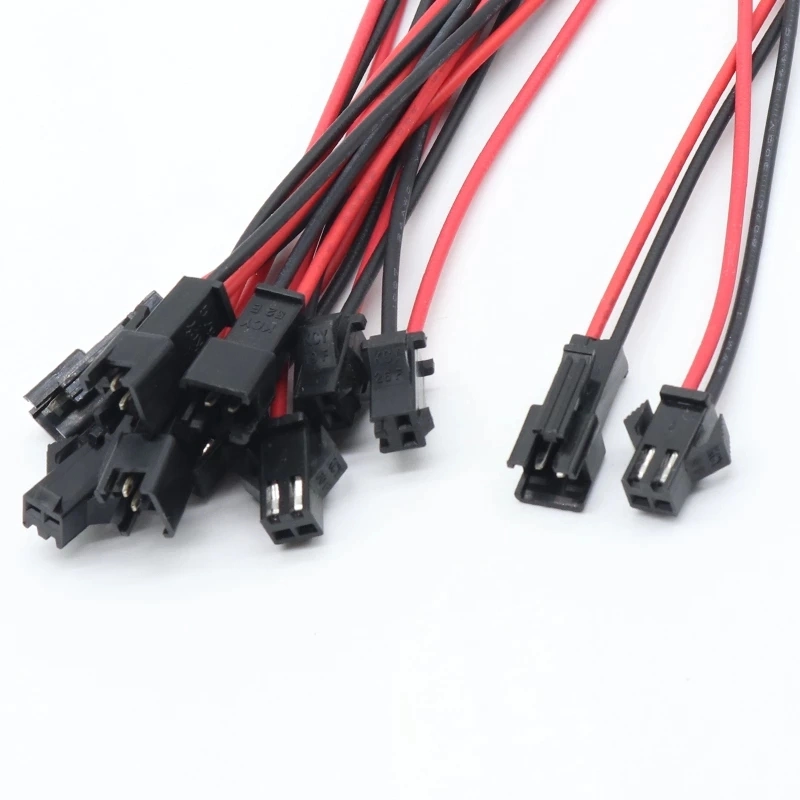 Jst 2 Pin Male &amp; Female Cable Connector Jst 2p Wire Plug Jack Connectors for LED Lamp Strip RC Bec Battery DIY Fpv Drone