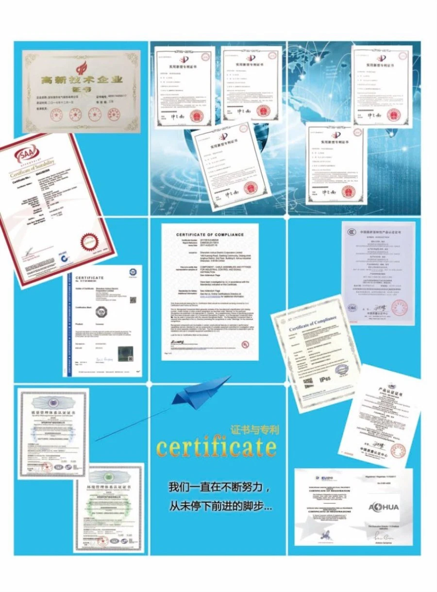 M12 Male Female Wire Electrical 4 Pin Aviation Connector