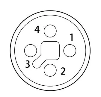 Female T Code M12 Connector Plug Automotive Power Application