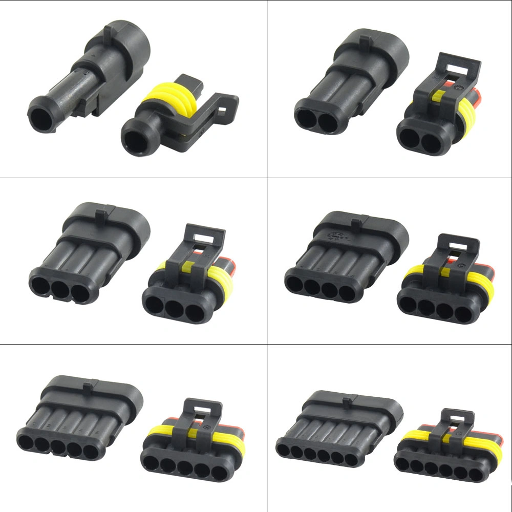 1p/2p/3p/4p/5p/6p AMP Waterproof 1.5 Series Waterproof Auto Wire Harness Connector Auto Electrical Connectors Plugs Jorch