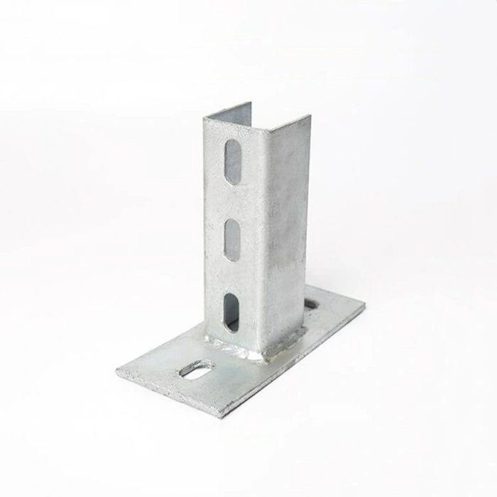 Steel Solar Mounting Bracket Components for PV Panel Racking System Post Base Connector