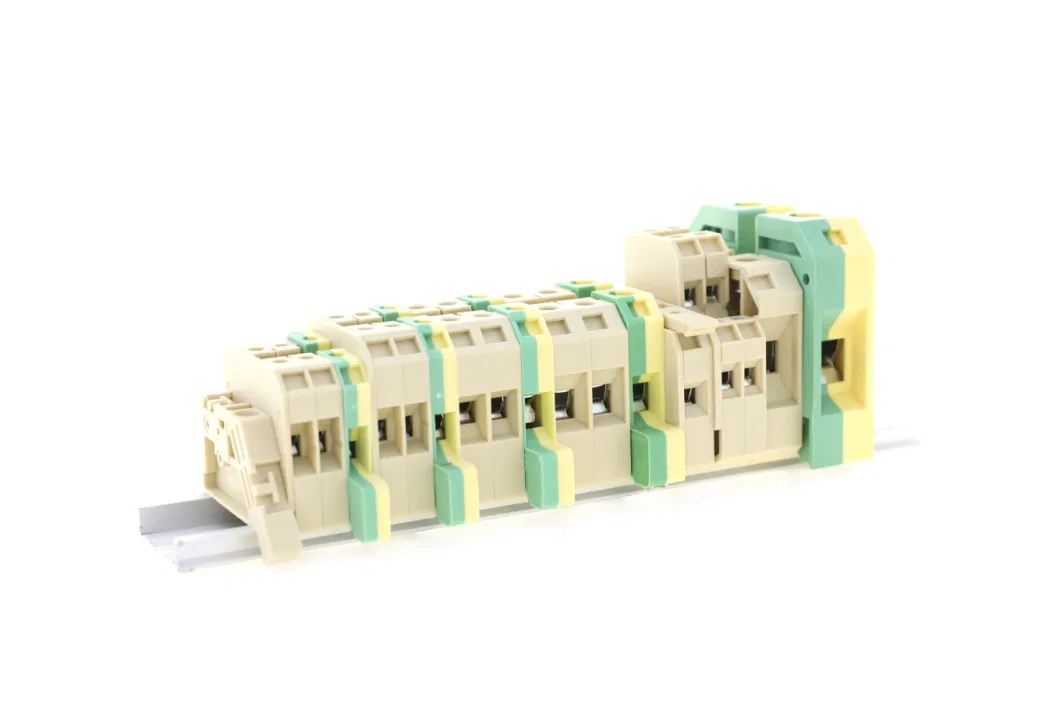 DIN Rail Screw Terminal Block Jut2-6 Connector 6mm2 Wire Capacity