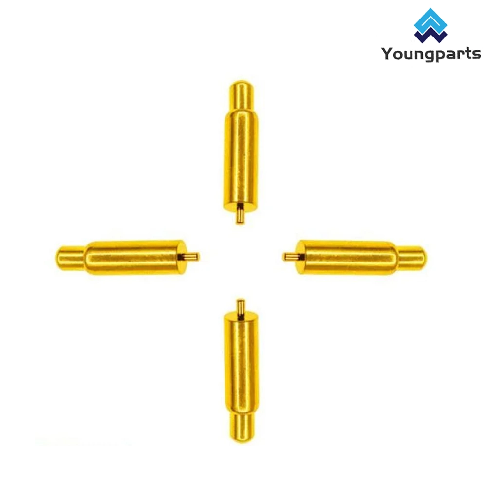 Youngparts Customized Swiss Type CNC Lathe Turning Deutsch Terminal Brass Gold Plating Socket Electrical Contact