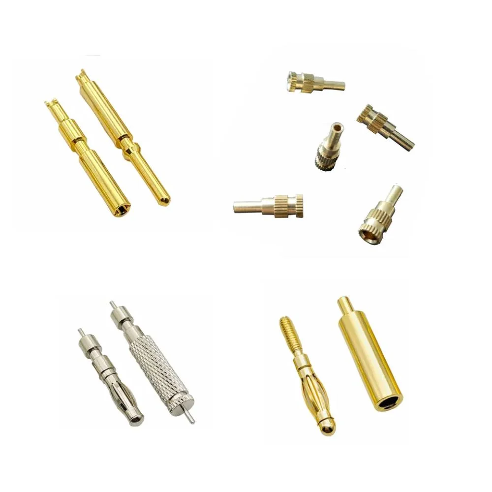 Female Solid Gold Plated Pin Contact for Deutsch Wire Connector