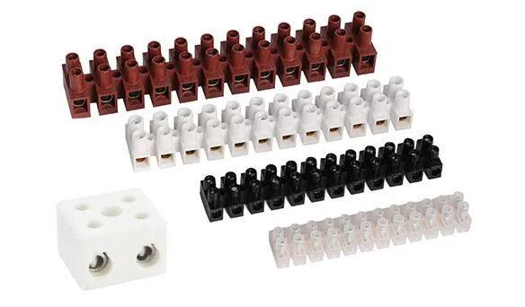 12 Poles H Type Electrical Plastic Terminal Strip Connectors