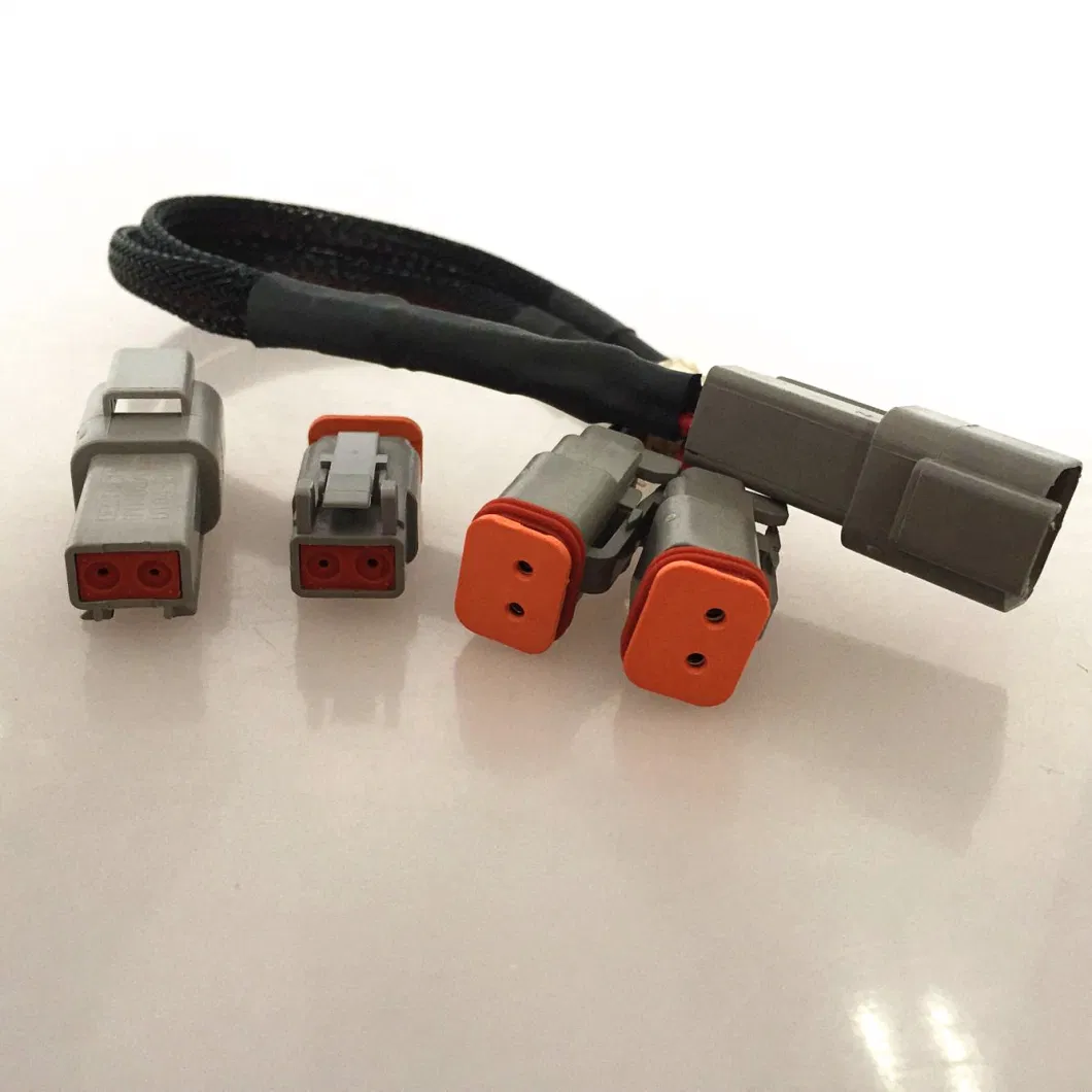 Waterproof Electrical Deutsch Dt Connector Dt06/Dt04 2/3/4/6/8 Pin Engine/Gearbox for Car, Bus, Motor, Truck Wire Harness