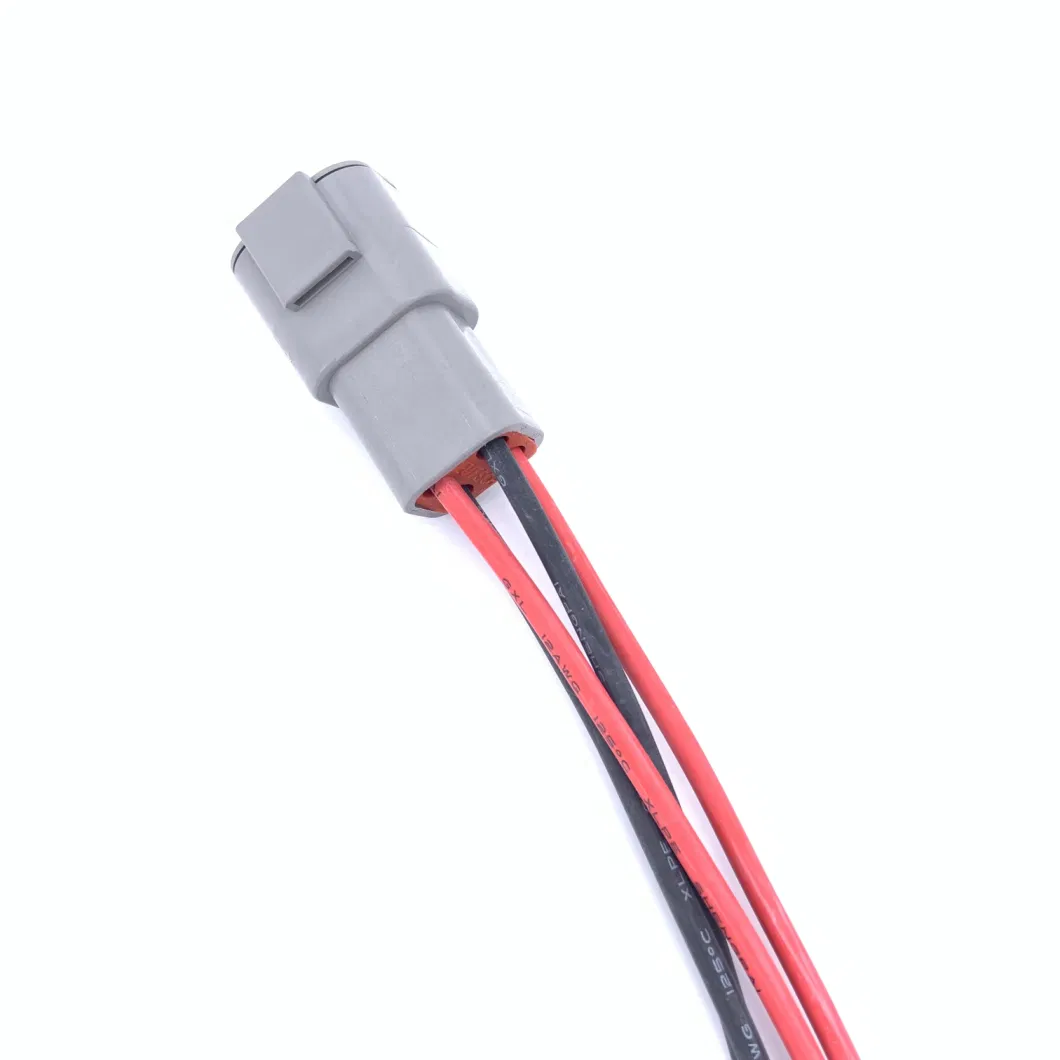 High Current Cable Wiring Harness Assembly Car Connector Cable Wire Harness for Industrial Equipment, with Deutsch Waterproof Connector Dtp04-4p, Dtp06-4s