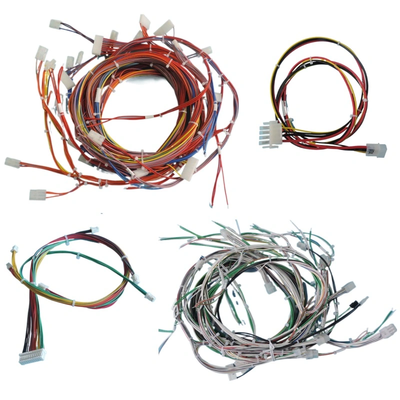 Custom 7 Pin RV Trailer Plug Socket Wiring Harness with 12 Pin Molex Mx150 Connector and Deutsch 2 Pin Dt Black Connector